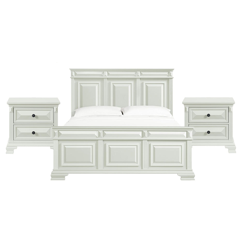 Picket House Furnishings - Sumner King 3PC Bedroom Set in Antique White - B-10980-7-KB-NS2 view 1