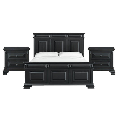 Picket House Furnishings - Sumner King 3PC Bedroom Set in Black - B-10980-8-KB-NS2 view 1