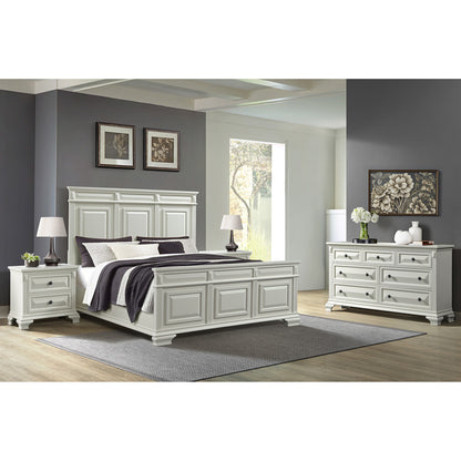 Picket House Furnishings - Sumner King 4PC Bedroom Set in Antique White - B-10980-7-KB-NSDR view 3