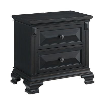 Picket House Furnishings - Sumner King 4PC Bedroom Set in Black - B-10980-8-KB-NSCH view 2
