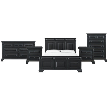 Picket House Furnishings - Sumner King 5PC Bedroom Set in Black - B-10980-8-KB-NSDRC view 1
