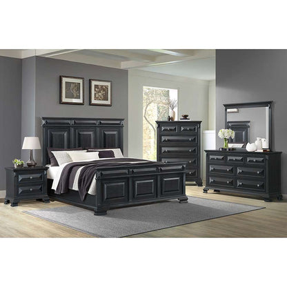 Picket House Furnishings - Sumner King Panel 3PC Bedroom Set in Black - B-10980-8-KB-3PC veiw 2