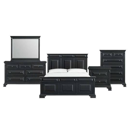Picket House Furnishings - Sumner King Panel 5PC Bedroom Set in Black - B-10980-8-KB-5PC veiw 1