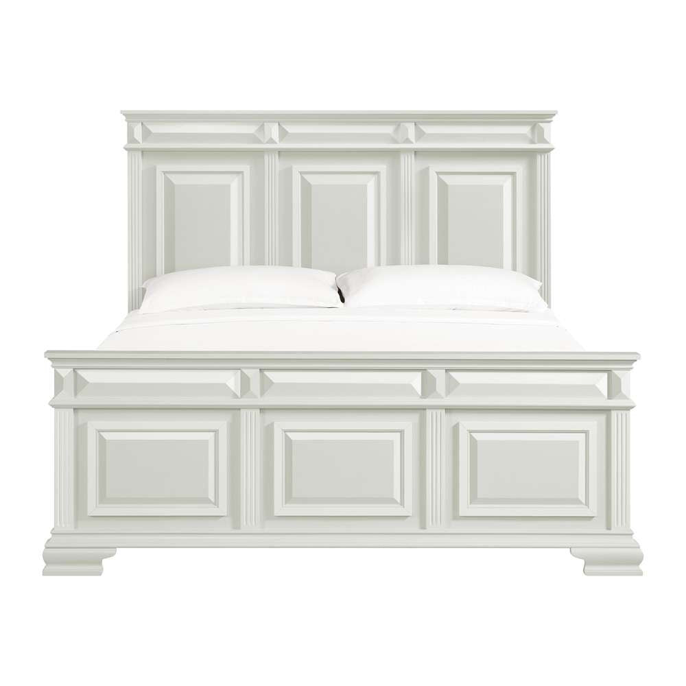 Picket House Furnishings - Sumner King Panel Bed in Antique White - B-10980-7-KB veiw 2