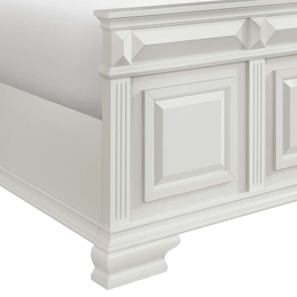 Picket House Furnishings - Sumner King Panel Bed in Antique White - B-10980-7-KB veiw 4