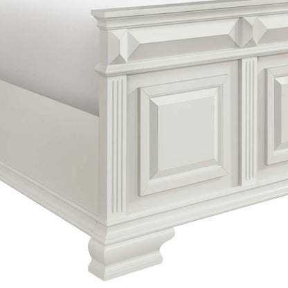 Picket House Furnishings - Sumner King Panel Bed in Antique White - B-10980-7-KB veiw 4