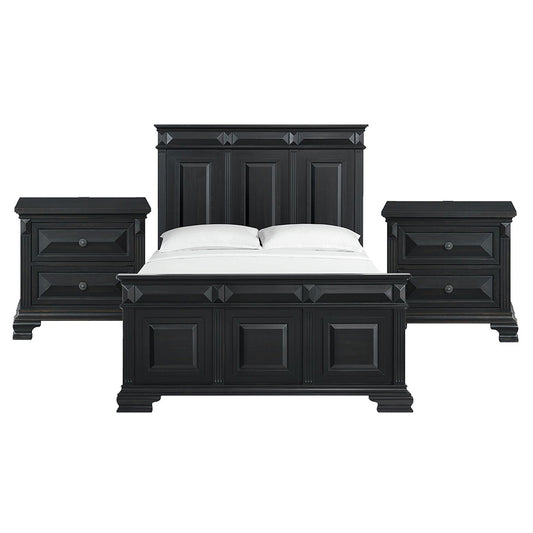 Picket House Furnishings - Sumner Queen 3PC Bedroom Set in Black - B-10980-8-QB-NS2 view 1