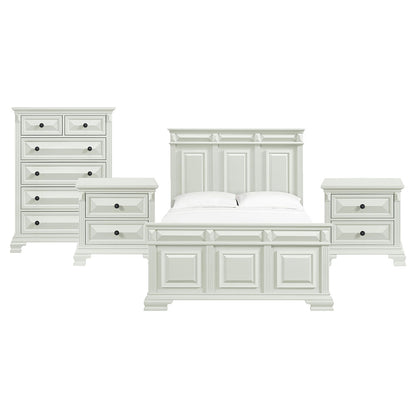 Picket House Furnishings - Sumner Queen 4PC Bedroom Set in Antique White - B-10980-7-QB-NSCH view 1
