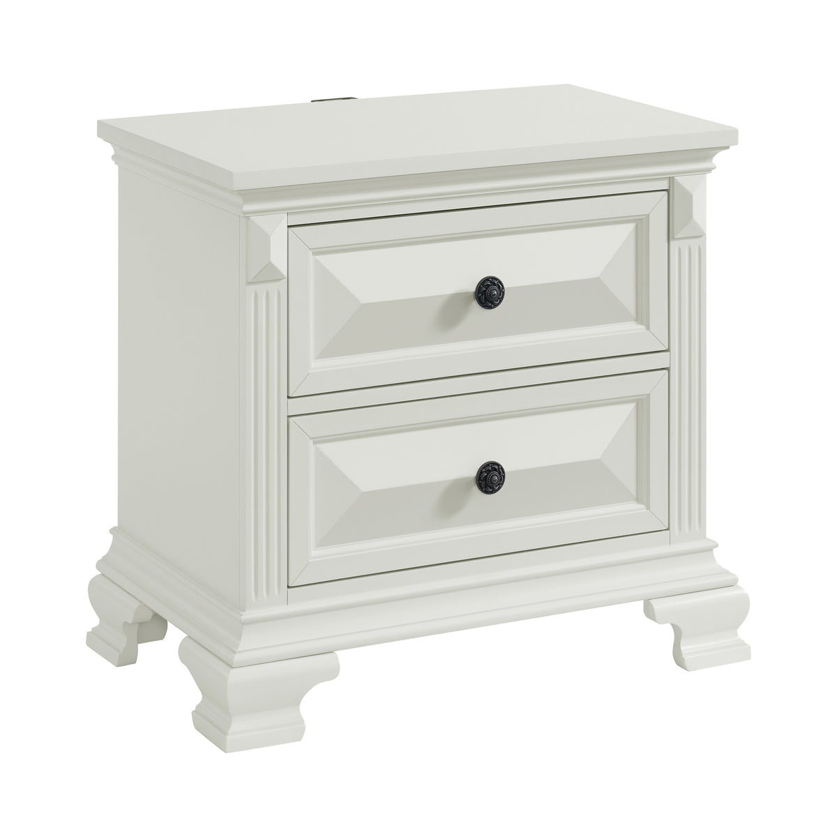 Picket House Furnishings - Sumner Queen 4PC Bedroom Set in Antique White - B-10980-7-QB-NSCH view 2