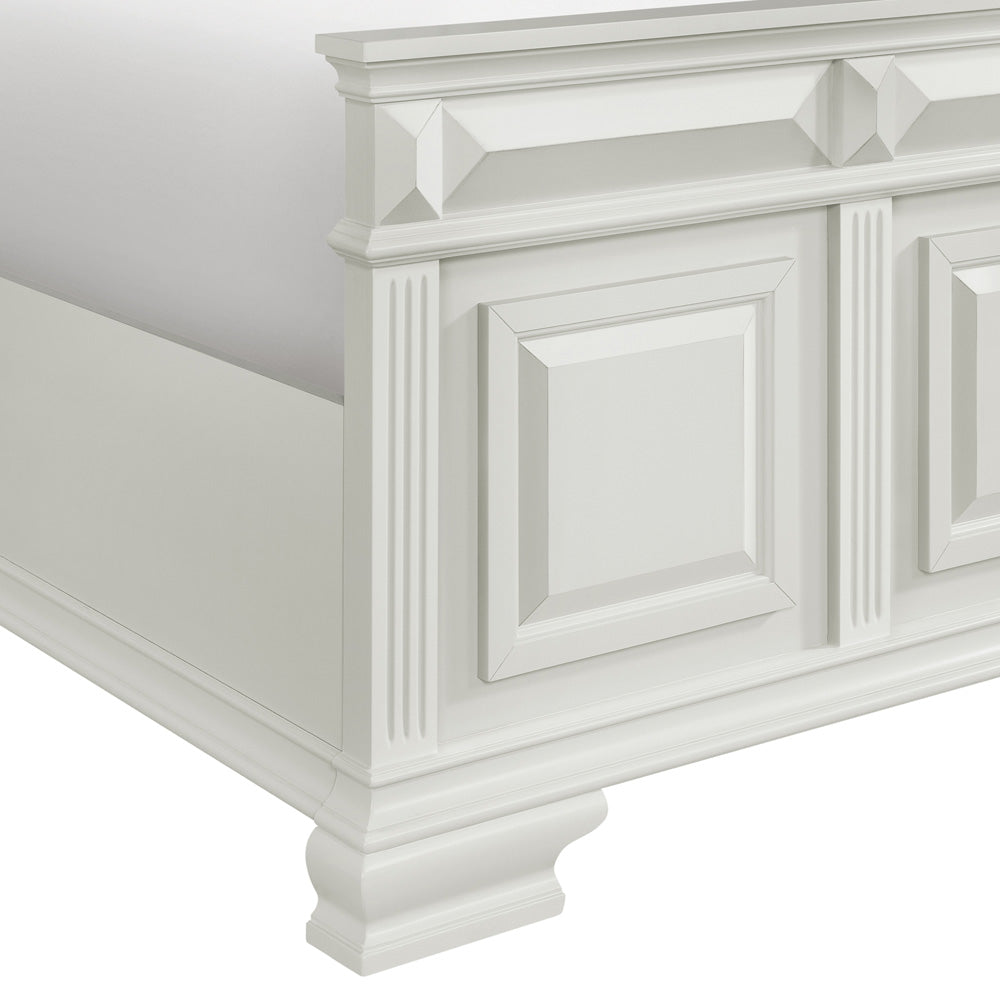 Picket House Furnishings - Sumner Queen 4PC Bedroom Set in Antique White - B-10980-7-QB-NSCH view 6