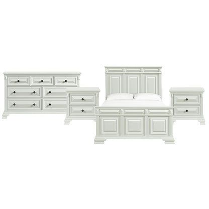 Picket House Furnishings - Sumner Queen 4PC Bedroom Set in Antique White - B-10980-7-QB-NSDR view 1