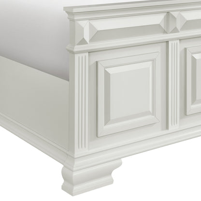 Picket House Furnishings - Sumner Queen 4PC Bedroom Set in Antique White - B-10980-7-QB-NSDR view 6