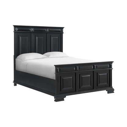 Picket House Furnishings - Sumner Queen 4PC Bedroom Set in Black - B-10980-8-QB-NSCH view 4