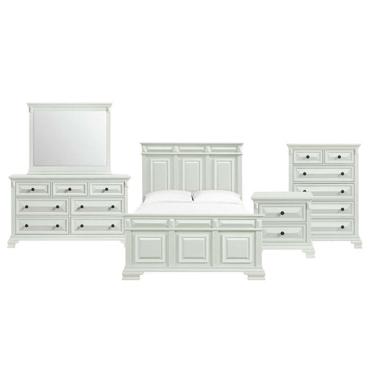 Picket House Furnishings - Sumner Queen Panel 5PC Bedroom Set in Antique White - B-10980-7-QB-5PC veiw 1