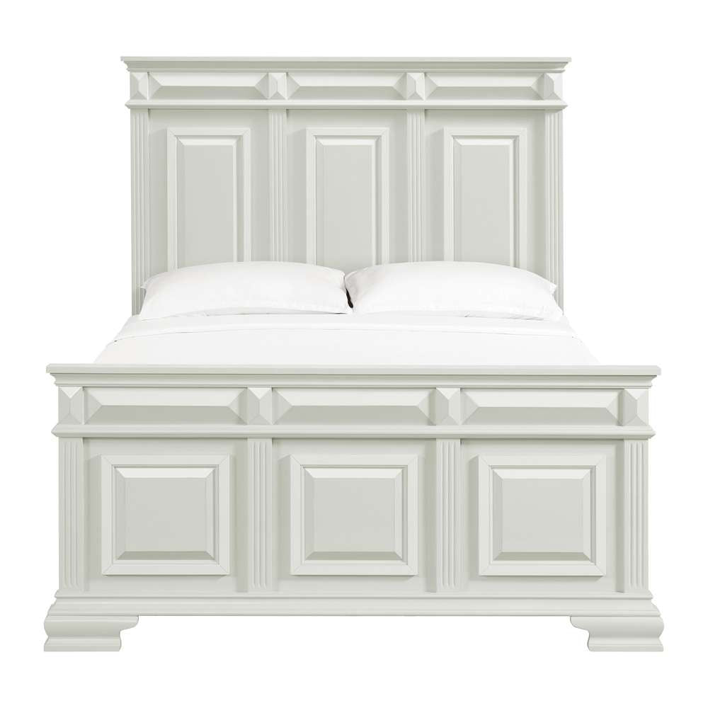Picket House Furnishings - Sumner Queen Panel Bed in Antique White - B-10980-7-QB veiw 2