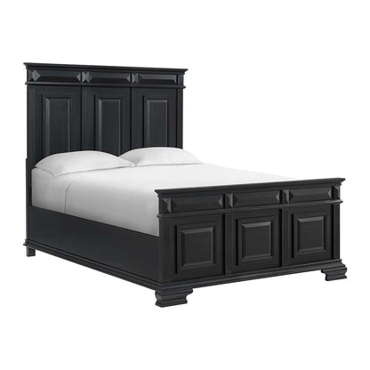 Picket House Furnishings - Sumner Queen Panel Bed in Black - B-10980-8-QB veiw 1