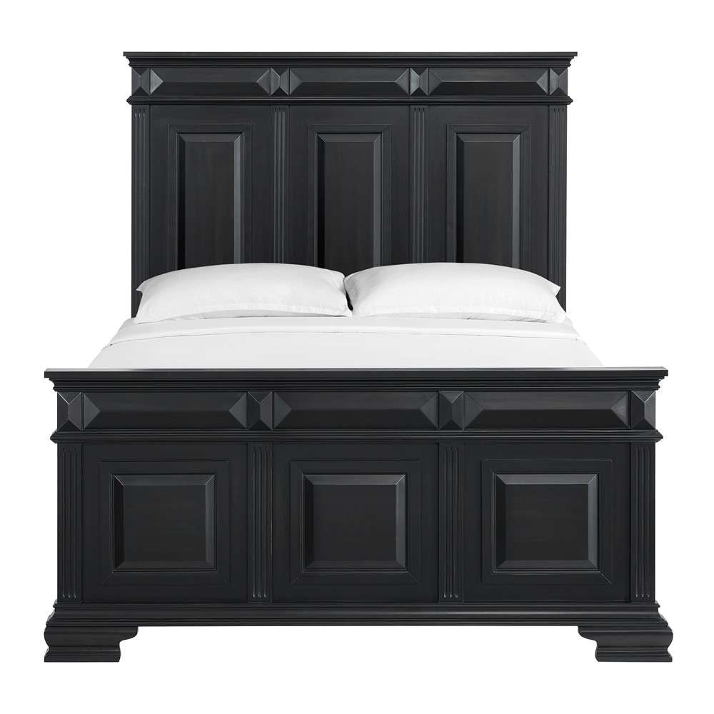 Picket House Furnishings - Sumner Queen Panel Bed in Black - B-10980-8-QB veiw 2
