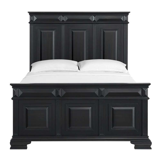 Picket House Furnishings - Sumner Queen Panel Bed in Black - B-10980-8-QB veiw 2