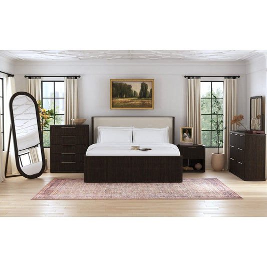 Picket House Furnishings - Sutton 1-Drawer Nightstand with Touch Light in Dark Brown LED - B-16000-5-NS view 2