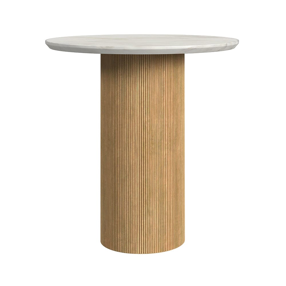 Picket House Furnishings -  Sutton 3PC Occasional Table Set with White Faux Marble Top and Base in Natural-Coffee Table & Two End Tables - T-16000-6-3PC view 3