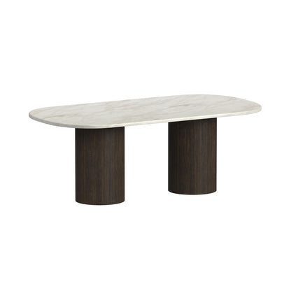 Picket House Furnishings - Sutton  5PC Standard Height Dining Set in Dark Brown-Oval Table and Four Chairs - D-16000-5-DT-5PC view 2