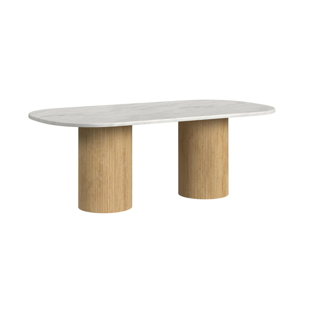 Picket House Furnishings - Sutton  5PC Standard Height Dining Set in Natural-Oval Table and Four Chairs - D-16000-6-DT-5PC view 2