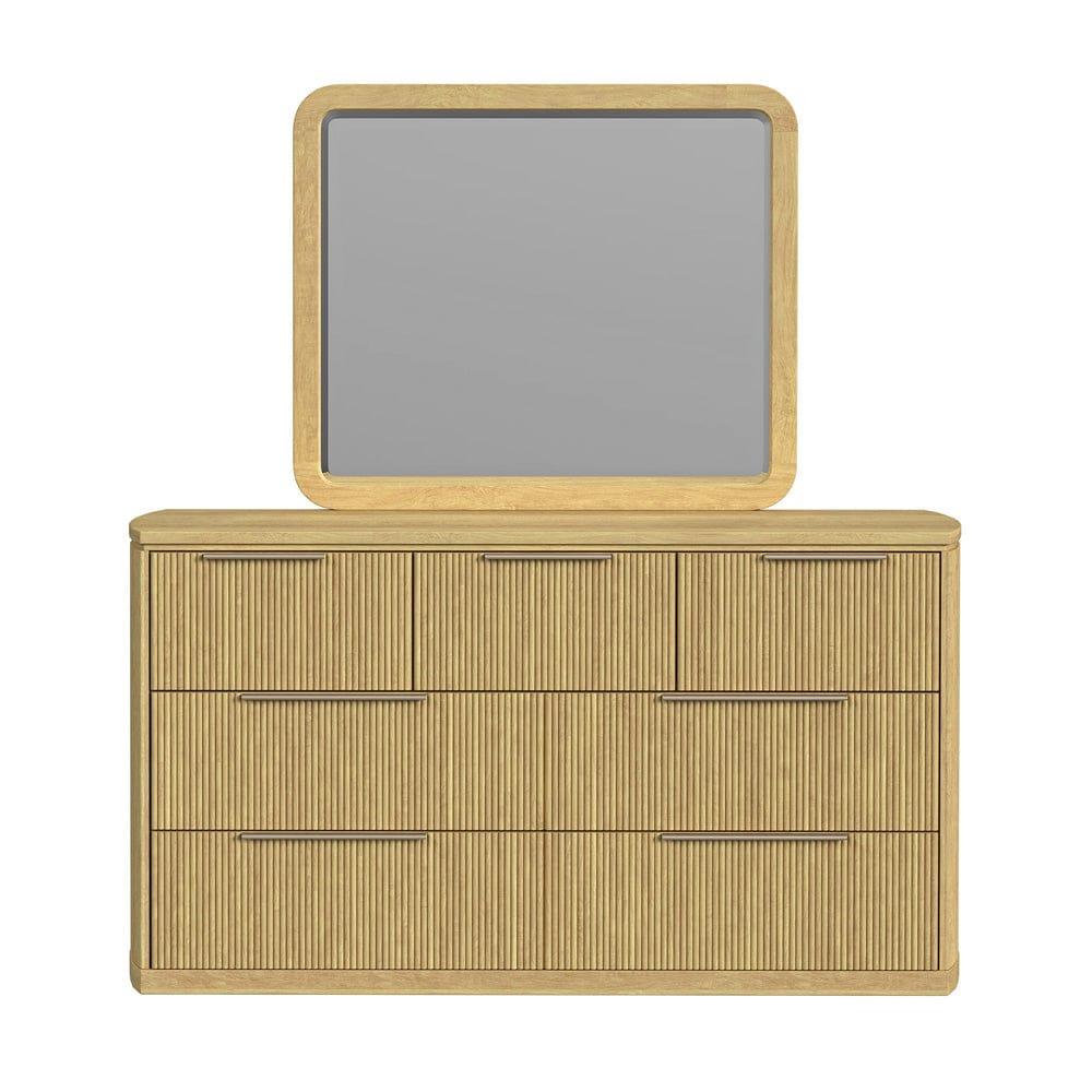 Picket House Furnishings -  Sutton  Dresser and Mirror Set in Natural - B-16000-6-DRMR view 2