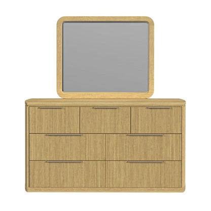 Picket House Furnishings -  Sutton  Dresser and Mirror Set in Natural - B-16000-6-DRMR view 2