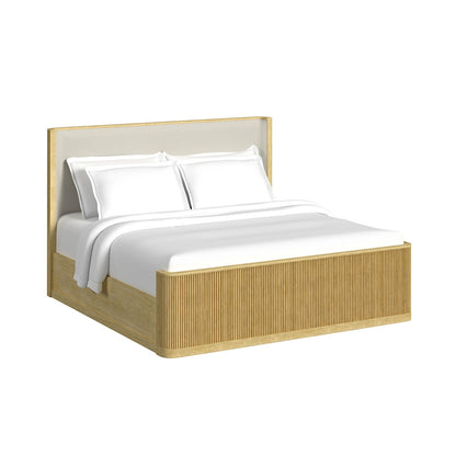 Picket House Furnishings - Sutton King Uph 4PC Bedroom Set in Natural - B-16000-6-KUB-NSCH view 4