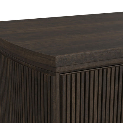 Picket House Furnishings - Sutton King Uph 5PC Bedroom Set in Dark Brown - B-16000-5-KUB-NSDRC view 7