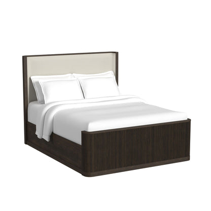 Picket House Furnishings - Sutton Queen Uph 3PC Bedroom Set in Dark Brown - B-16000-5-QUB-NS2 view 4