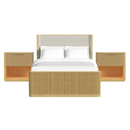 Picket House Furnishings - Sutton Queen Uph 3PC Bedroom Set in Natural - B-16000-6-QUB-NS2 view 1
