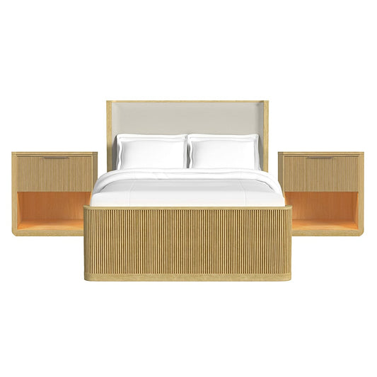 Picket House Furnishings - Sutton Queen Uph 3PC Bedroom Set in Natural - B-16000-6-QUB-NS2 view 1