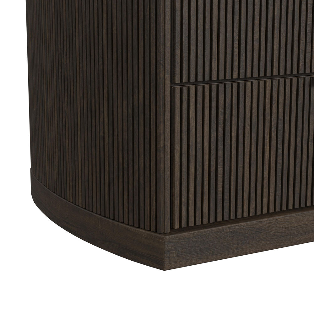 Picket House Furnishings - Sutton Queen Uph 4PC Bedroom Set in Dark Brown - B-16000-5-QUB-NSCH view 8