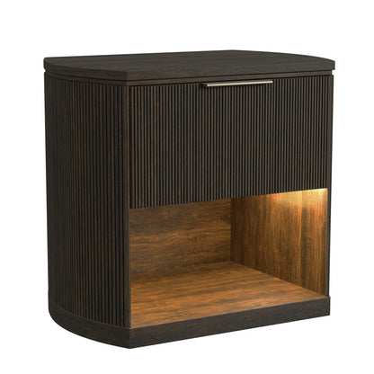Picket House Furnishings - Sutton Queen Uph 4PC Bedroom Set in Dark Brown - B-16000-5-QUB-NSDR view 2
