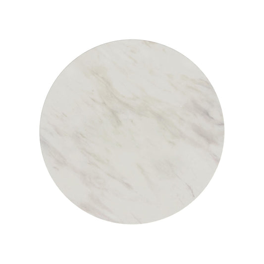 Picket House Furnishings - Sutton  Round Dining Table with White Faux Marble Top in Black with Grain - D-16000-8W-RDT view 2