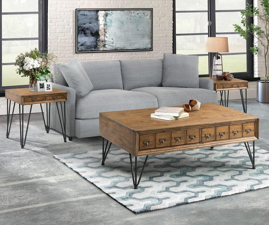Picket House Furnishings - Tanner 3Pc Occasional Table Set in Light Walnut - TBN100ET3PC veiw 1