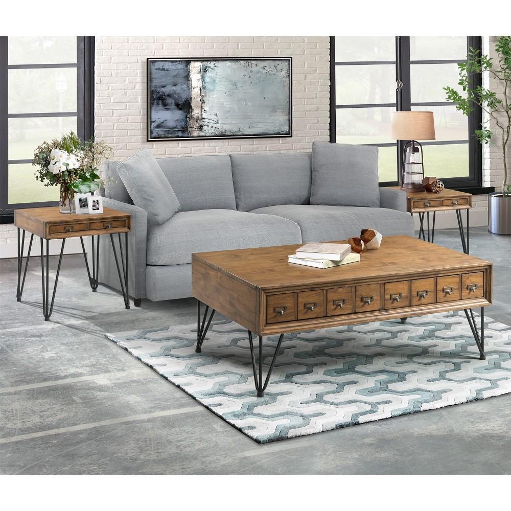 Picket House Furnishings - Tanner End Table in Light Walnut - TBN100ETTE veiw 4