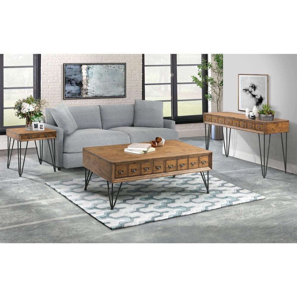 Picket House Furnishings - Tanner Sofa Table in Light Walnut - TBN100STE veiw 4