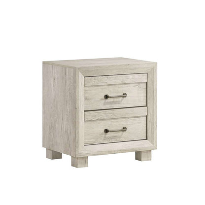 Picket House Furnishings - Tarrant 2-Drawer Nightstand with USB in White - B-3460-7-NS2S veiw 1