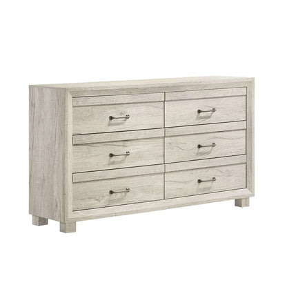 Picket House Furnishings - Tarrant 6-Drawer Dresser in White (Sturdy Act) - B-3460-7-DRS veiw 1