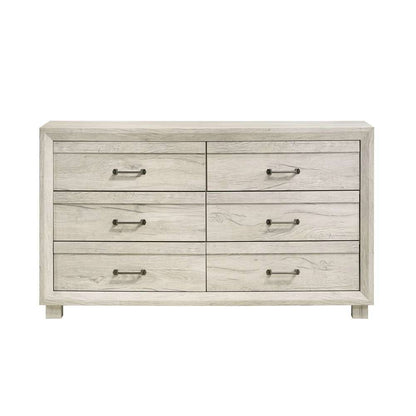 Picket House Furnishings - Tarrant 6-Drawer Dresser in White (Sturdy Act) - B-3460-7-DRS veiw 2