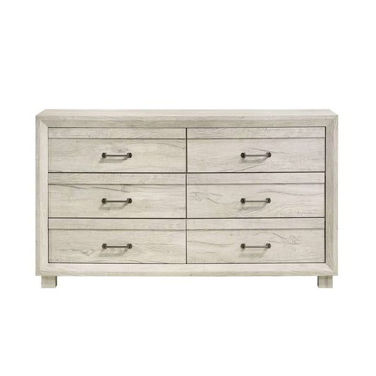 Picket House Furnishings - Tarrant 6-Drawer Dresser in White (Sturdy Act) - B-3460-7-DRS veiw 2