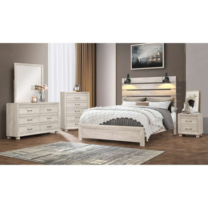 Picket House Furnishings - Tarrant Dresser & Mirror Set in White - B-3460-7-DRMR veiw 2