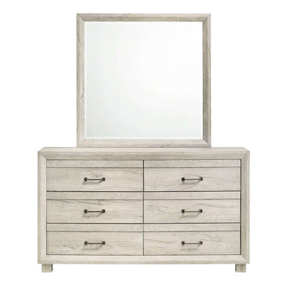 Picket House Furnishings - Tarrant Dresser & Mirror Set in White - B-3460-7-DRMR veiw 3