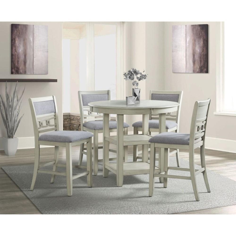 Picket House Furnishings - Taylor Counter Height 5PC Dining Set in Bisque - DAH750C5PC veiw 1