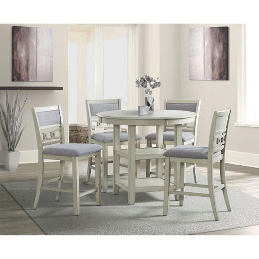 Picket House Furnishings - Taylor Counter Height 5PC Dining Set in Bisque - DAH750C5PC veiw 1