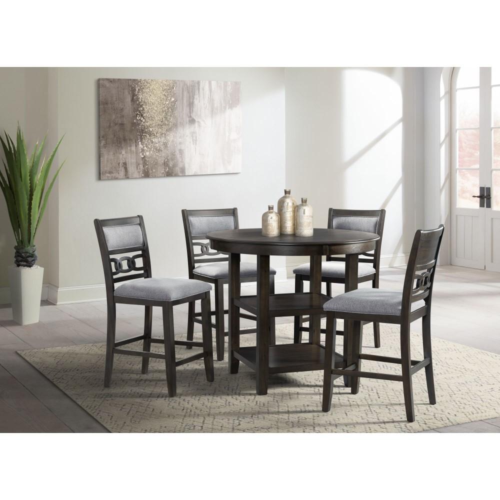 Picket House Furnishings - Taylor Counter Height 5PC Dining Set in Walnut - DAH550C5PC veiw 1