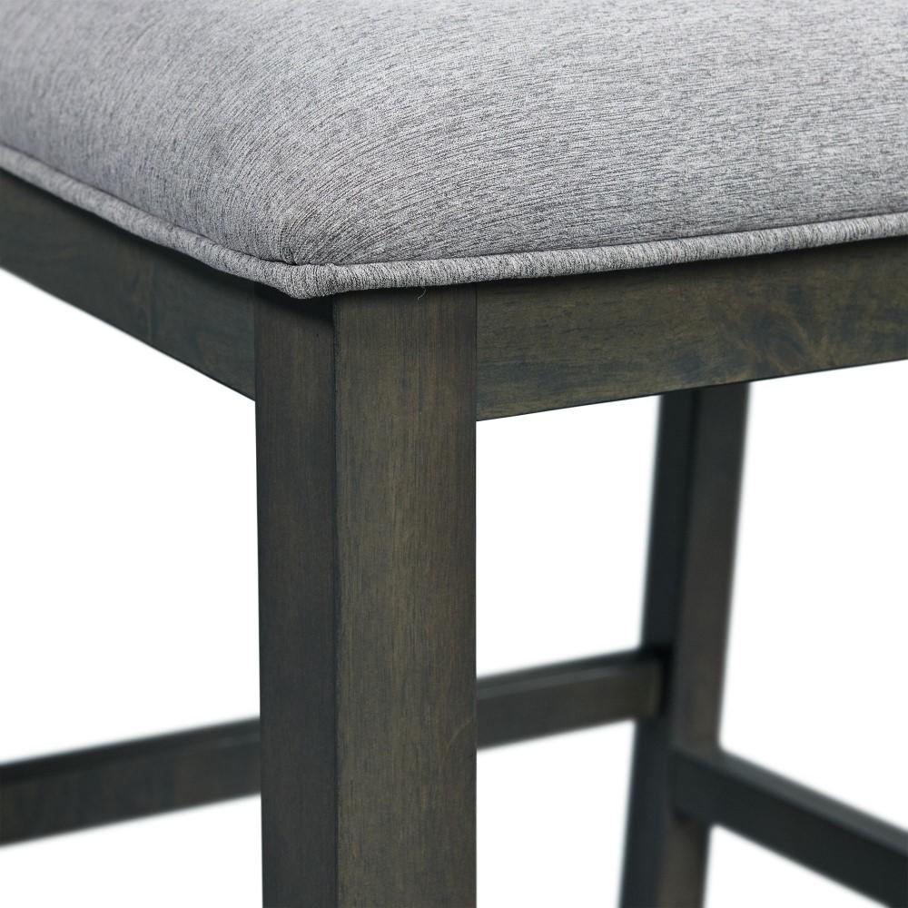 Picket House Furnishings - Taylor Counter Height 5PC Dining Set-Table and Four Side Chairs in Gray - DAH350C5PC veiw 3