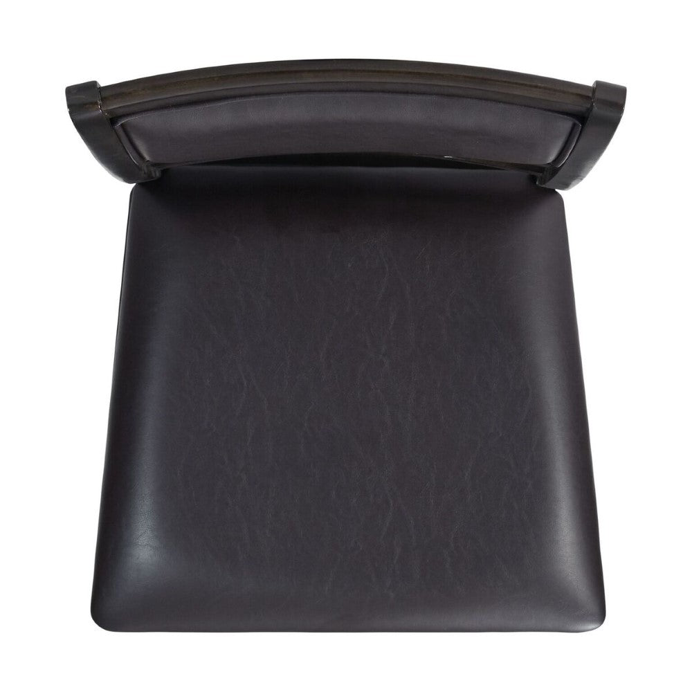 Picket House Furnishings - Taylor Standard Height Faux Leather Side Chair in Walnut (Set of 2) - DAH505SPC veiw 6